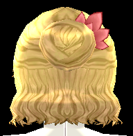Equipped Tulip Wig and Hair Ornament (M) viewed from the back