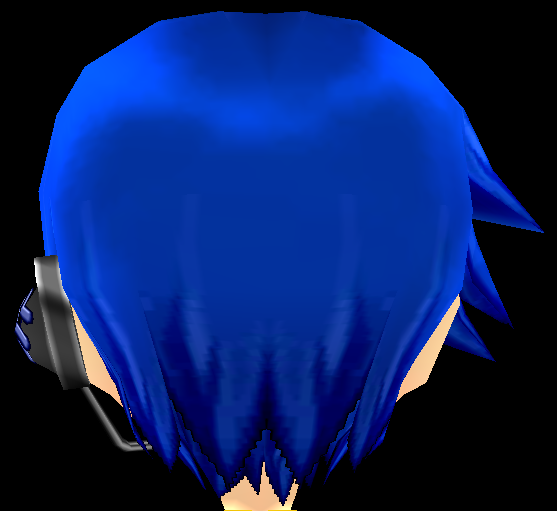 Equipped Kaito Headset viewed from the back