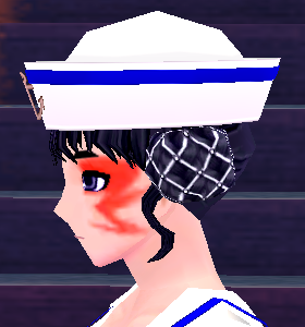 Equipped Giant Sailor Hat (F) (Default) viewed from the side