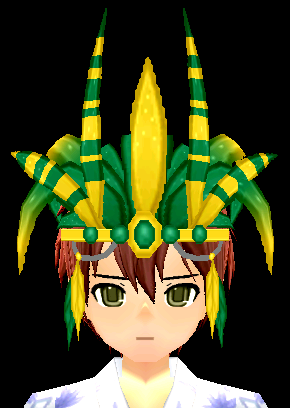 Samba Festival Headdress and Wig (M) Equipped Front.png