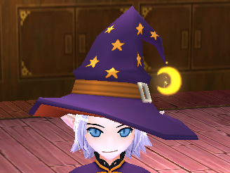 Equipped Night Witch Hat (Default) viewed from the front