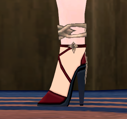 Equipped Royal Brawler Heels (F) viewed from the side