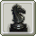 Building icon of Homestead Chess Piece - Black Knight and Black Square