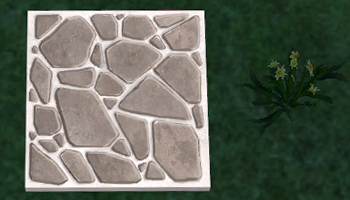 How Homestead Stone Floor Tile appears at night