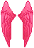 Icon of Pink Angel Wings