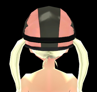 Equipped Scooter Helmet viewed from the back with the visor up