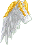 Icon of Pale Gray Battle Pegasus Wings