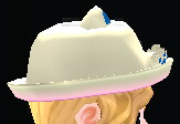 Equipped Puppy Fedora viewed from the side