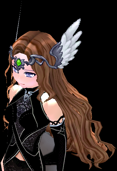 Equipped Noblesse Deity Wig and Hair Piece (F) viewed from an angle