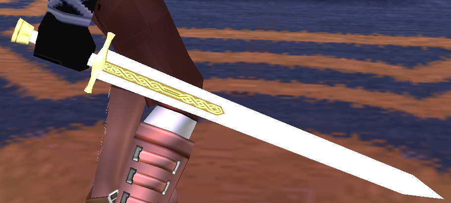 Equipped Krutta Broad Sword