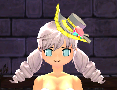 Macaron Mistress Hat & Wig Equipped Front.png