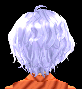 Equipped Cosmic Prince Wig (M) viewed from the back