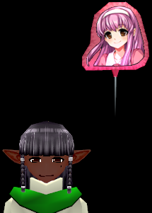 Equipped Kanna Balloon (5 uses) viewed from the front