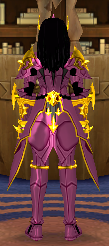 Equipped GiantFemale Colossal Valiance Set viewed from the back