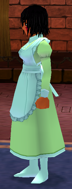Equipped Long Giant Maid Outfit viewed from the side