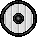 Inventory icon of Round Shield (White Wood, Black Rim)