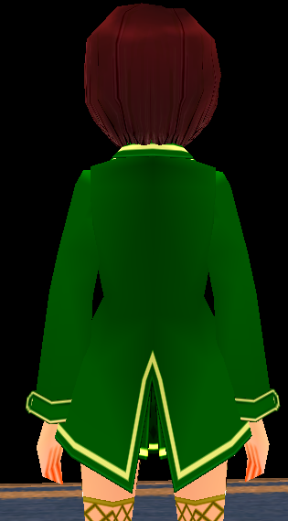 Equipped St. Patrick's Day Costume (Female) viewed from the back