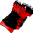 Inventory icon of Bracer Knuckle (Red and Black)