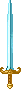 Inventory icon of Noble's Sword (Blue Blade)