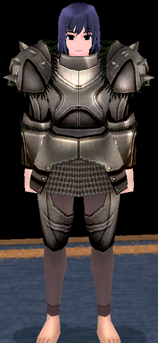 Equipped GiantFemale Birnam Plate Armor viewed from the front