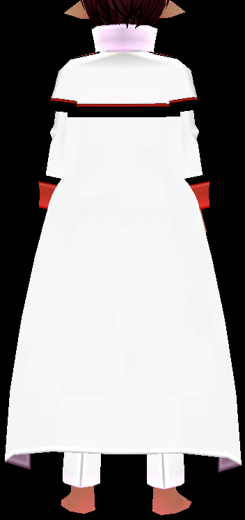 Equipped Lugunica Knights' Uniform (Default) viewed from the back