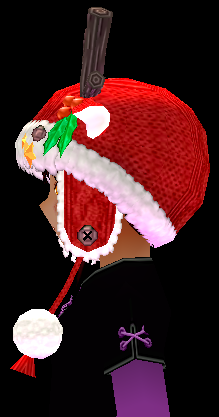 Equipped Rudolph Hat (Default) viewed from the side