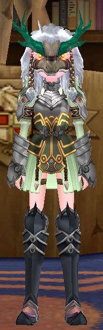 Equipped Female Lunar Dragon Set viewed from the front