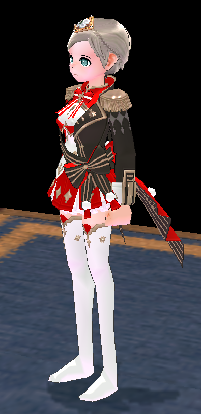 Equipped Blessed Ornament Outfit (F) viewed from an angle