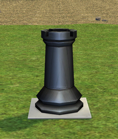 Building preview of Homestead Chess Piece - Black Rook and White Square