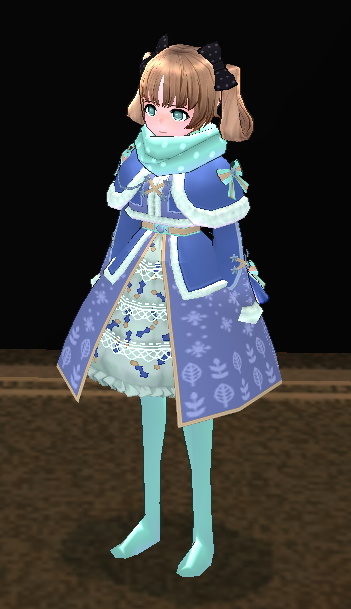 Equipped Winter Fairy Long Outfit (F) viewed from an angle