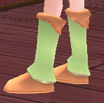 Equipped Odelia Wizard Boots viewed from the side