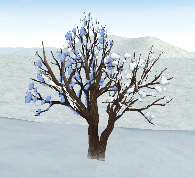 Building preview of Homestead Small Snow-Covered Tree