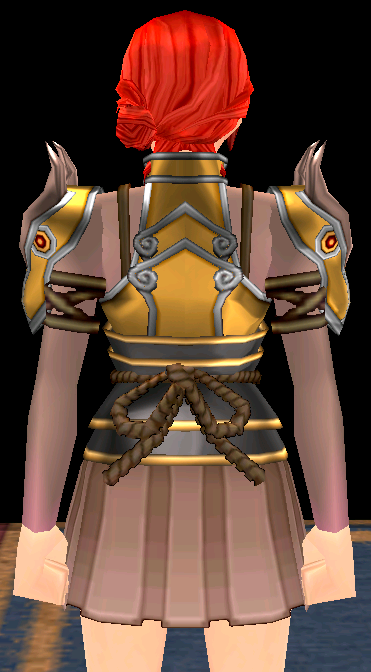 Equipped Giant Lunar Dragon Armor (F) viewed from the back