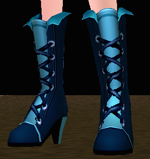 Equipped Magus Crest Boots (F) (Default) viewed from an angle