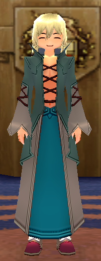 Equipped Male Karis Wizard Set viewed from the front