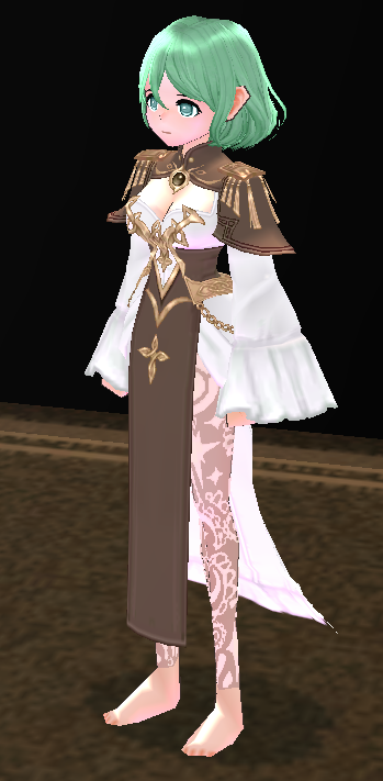 Equipped Royal Mage Outfit (F) viewed from an angle