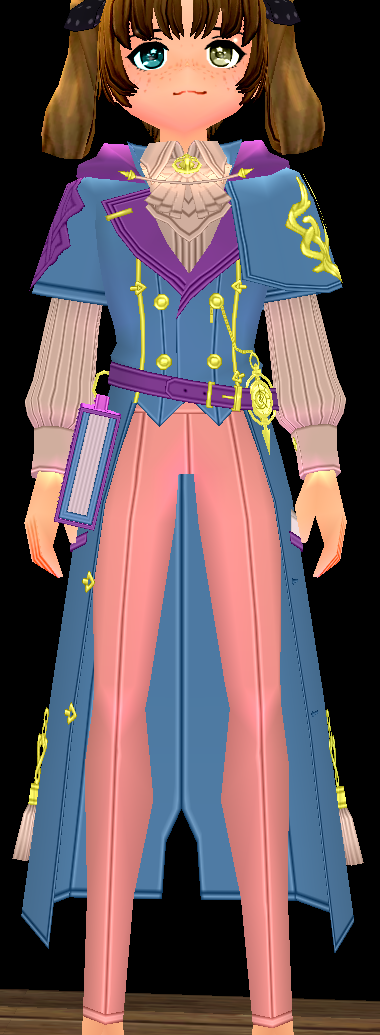 Equipped Special Scholar Long Outfit (F) viewed from the front