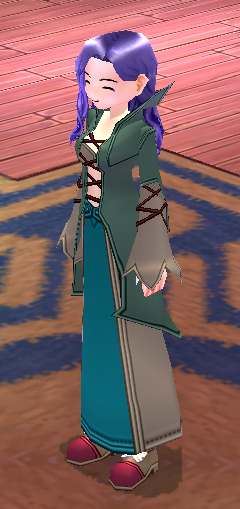 Equipped Female Karis Wizard Set viewed from an angle