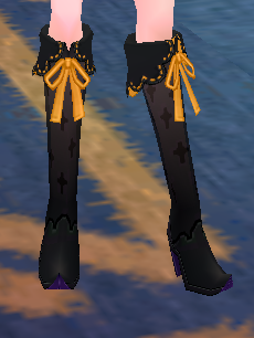 Equipped Night Witch Boots (Default) viewed from an angle