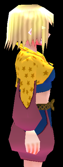 Equipped Star-shaped Magician Outfit (F) viewed from the side
