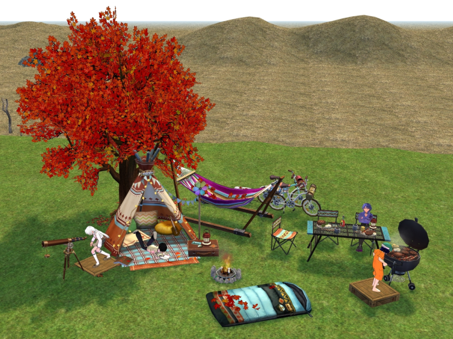 Seated preview of Camping Enthusiasts Set (for 8)