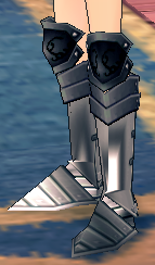 Equipped Claus Knight Boots viewed from an angle