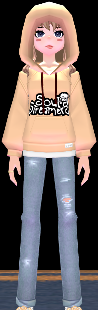 Soul Streamer Everyday Hoodie (F) Equipped Front Hood Up.png