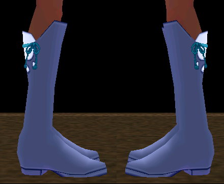 Equipped Cat Cape Shoes (F) viewed from the side