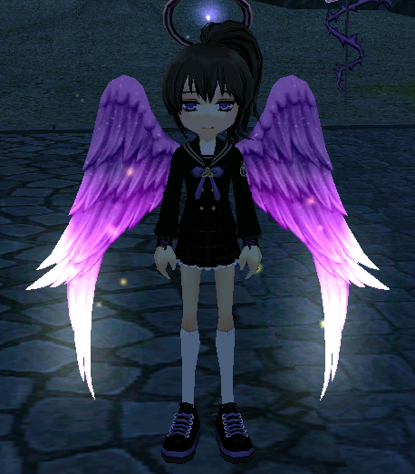 Graceful Astro Wings Equipped Front Night.png