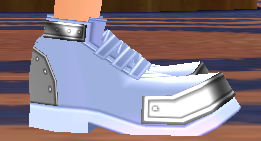 Equipped Leo Shoes viewed from the side