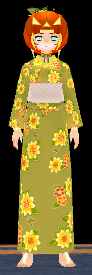 Equipped Yukata (Style F) (F) viewed from the front