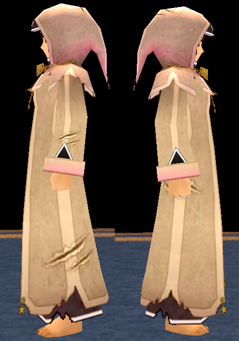 Equipped GiantFemale Vintage Starlight Robe viewed from the side with the hood up