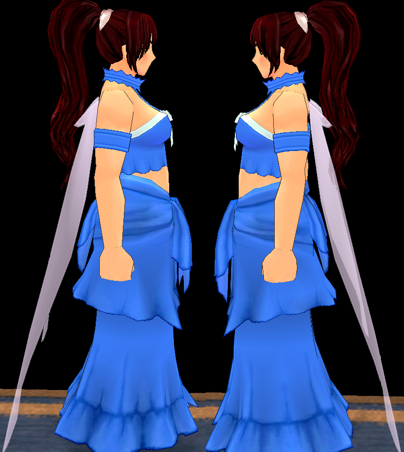 Equipped Giant Asuna ALO Outfit viewed from the side