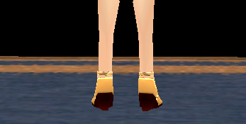 Equipped Scathach Shoes viewed from the back